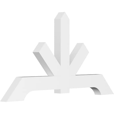 Ekena Millwork Vanguard Architectural Grade PVC Gable Bracket, 72"W x 39"H x 4"D x 6"F, 13/12 Pitch GBP072X39X0406VAN00